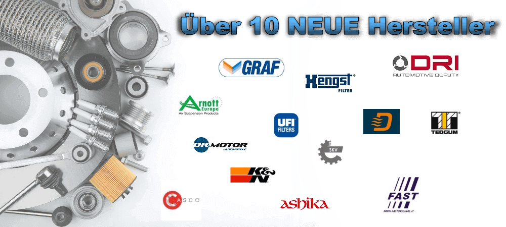 Über 10 Neue Hersteller bei AutoteileTREND im Sortiment!